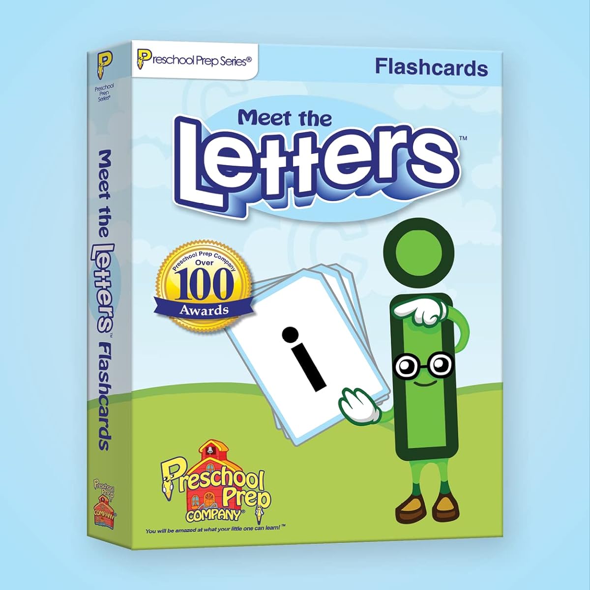 Preschool Prep Company Basic/Reading Flash Card Set with 8 Sets - Letters, Numbers, Shapes, Colors, Sight Words, Phonics Letter Sounds, Digraphs, Blends Flash Cards