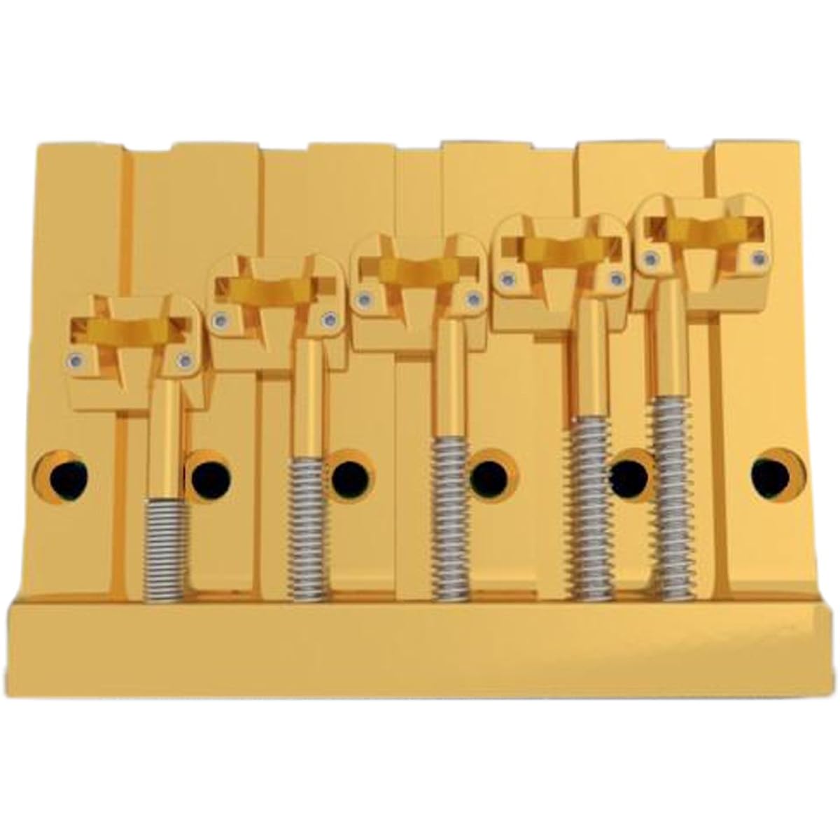 [Genuine Product] HIPSHOT Bass Bridge for 5 Strings 5 String KickAss™ Bass Bridge Gold