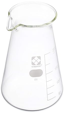 Shibata Kagaku Conical Beaker with guide scale 200mL 10 pieces