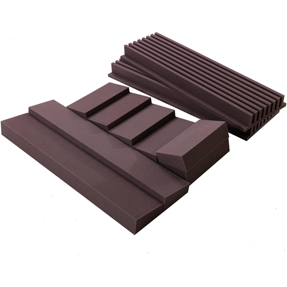 Office Acoustic Foam Tiles, Fireproof Sound Absorbing Cotton 120 90 7.5CM Soundproof Padding Soundproof Studio Foam Wedges (Purple 120*90*7.5CM) (Black 120*90*7.5