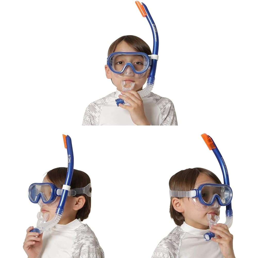 tusaSPORT Snorkeling Snorkel Mask 2 Piece Set Silicone for Children UC0201