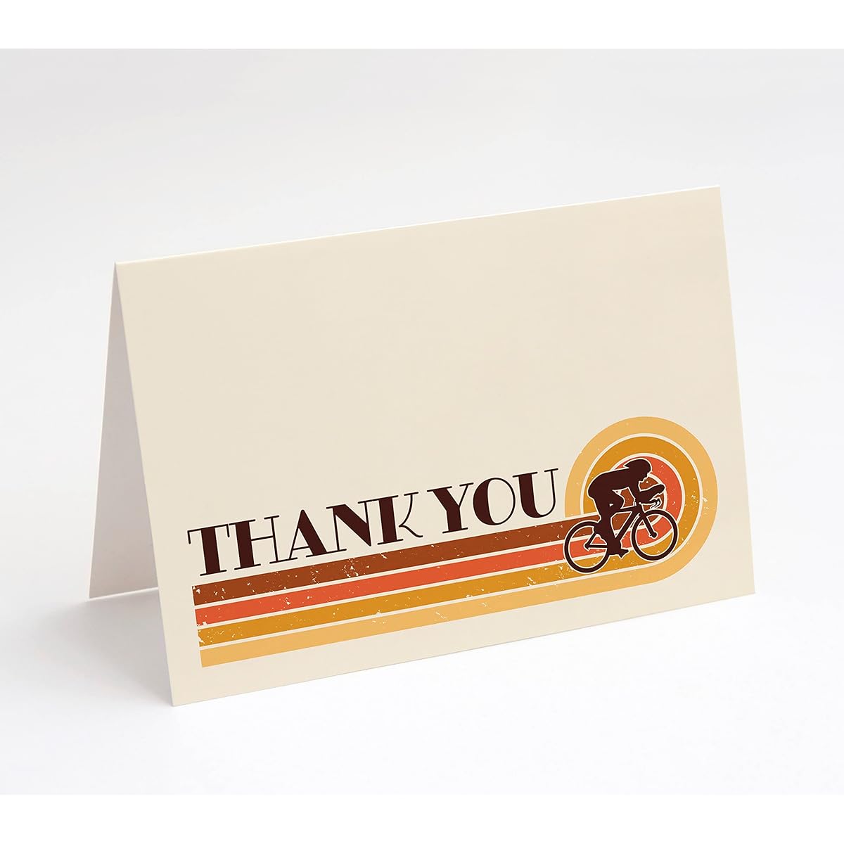 M Market On Mainstreet Bicycle/Cycling Thank You Cards with Envelopes, 25 Count, Made in the USA