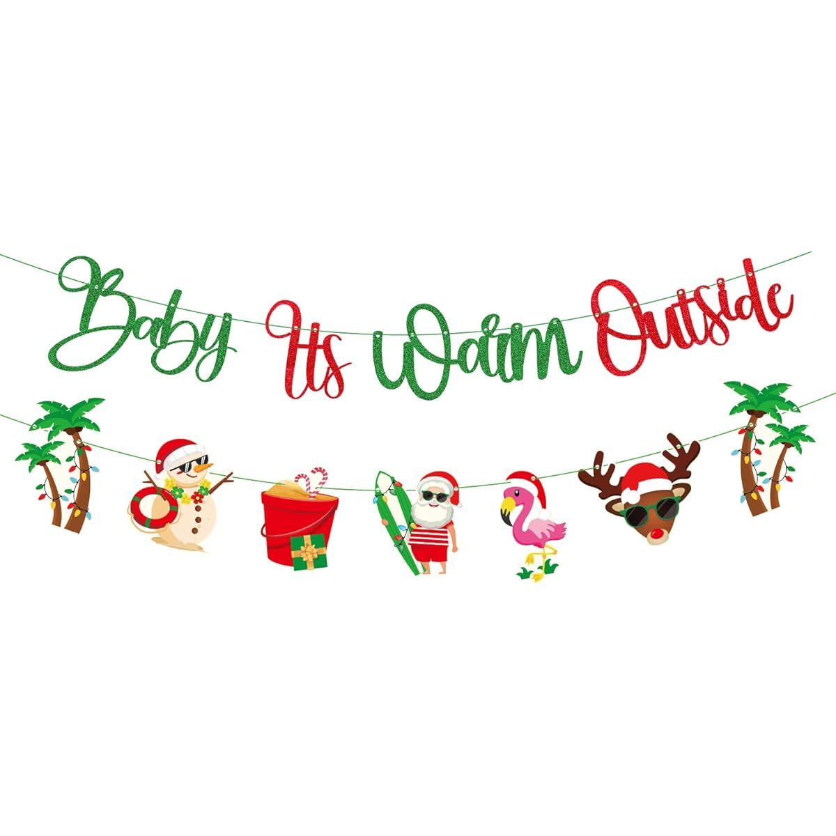 JUYRLE Baby Its Warm Outside Banner Christmas Party Decorations