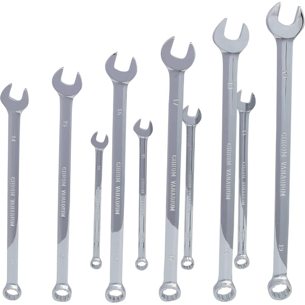 KS TOOLS CHROMEplus Combination spanner set extra long 10 pcs CHROMEplus Combination spanner set extra long 10 pcs 519.0660