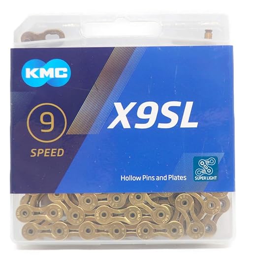 KMC X9SL Chain 9 Speed/9s/9 Speed 114Links (Gold) [Parallel Import]