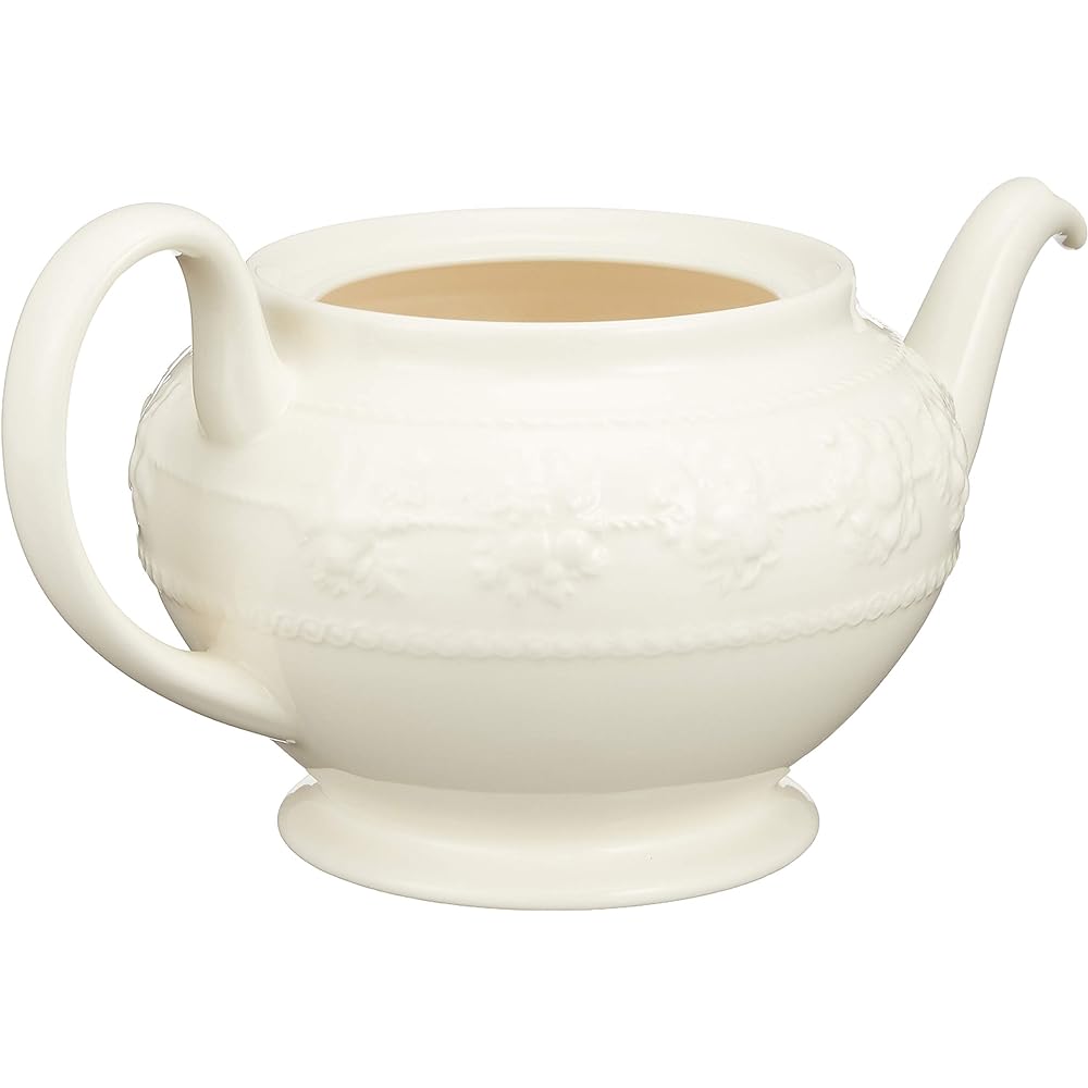 [Regular Imported Product] Wedgwood Festivity Ivory Teapot Wedding Gift Present 58951106080
