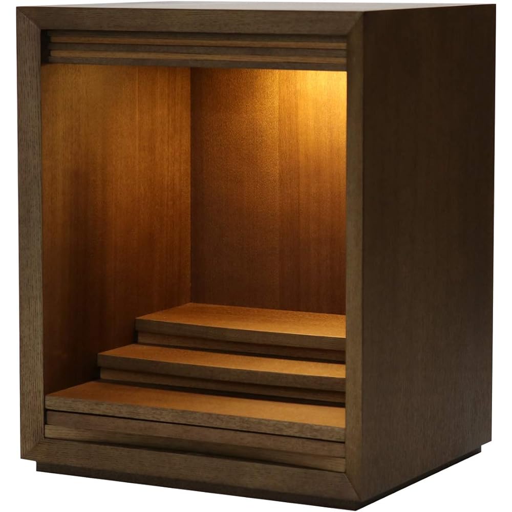 Mini altar without door "Waltz" No. 14 Main body only Walnut veneer Height 42.5cm No. 14 W