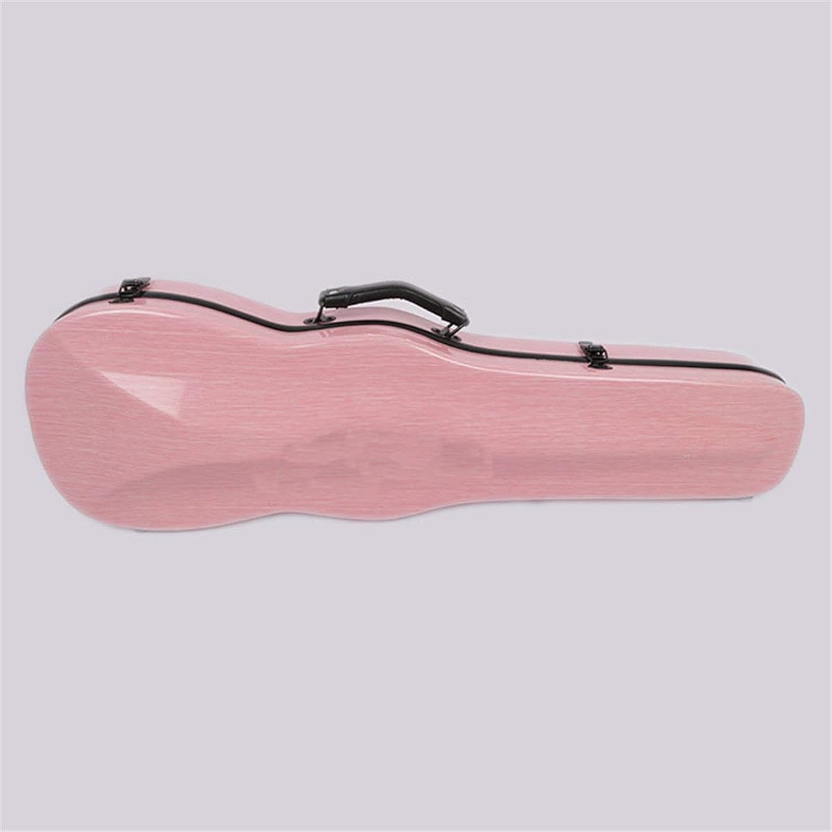 Violin Case Violin Case 4/4 Full Size Violin Hard Box Violin Gold Shape Fiberglass Case Sturdy Lightweight Pressure Resistant (Color: Pink, Size: 3/4)