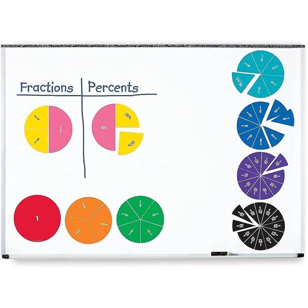 Learning Resources Math Teaching Materials Rainbow Circle Double-Sided Magnetic Type LER1616