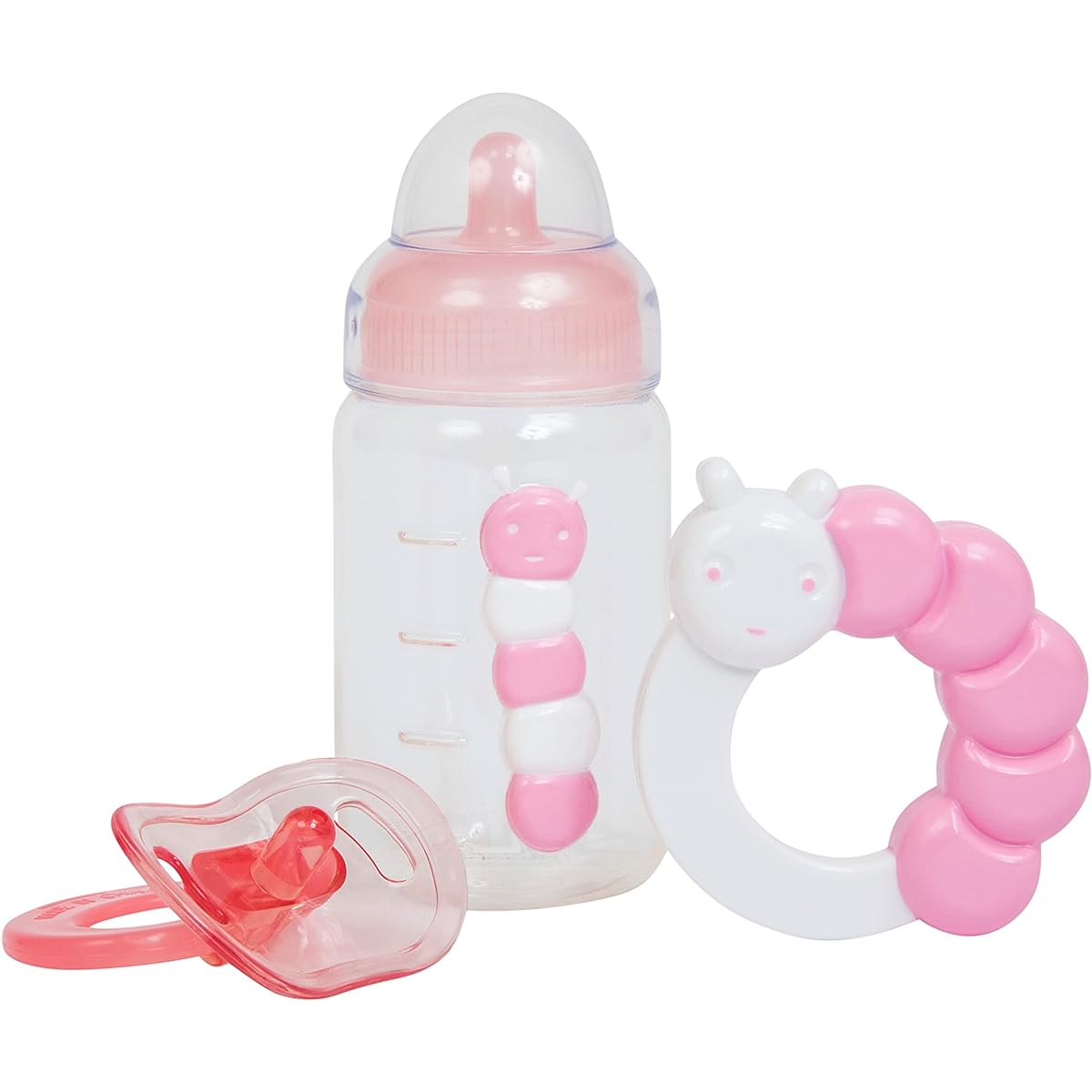 JC Toys JC Toys 3 Piece Blue Accessory Gift Set Includes Bottle, Pacifier, and Rattle Fits Most Dolls - Ages 2+ - Designed by Berenguer Boutique Baby Dolls One Size 81061