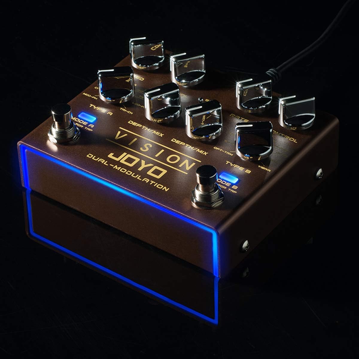 [Domestic regular product] JOYO Effector VISION R-09 DUAL-MODULATION Stereo Dual Modulation Pedal