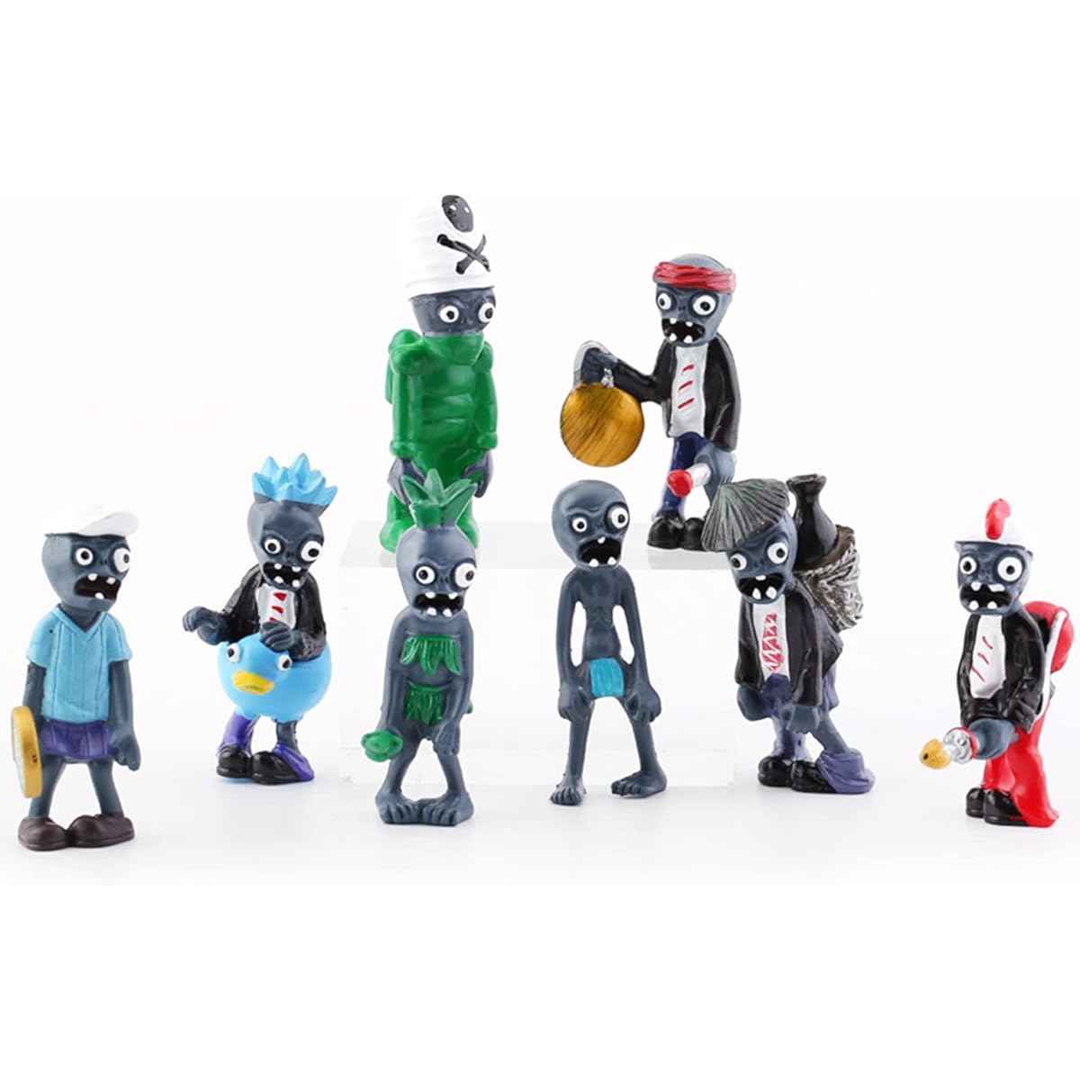 JHESAO 17pcs Plant PVZ Toy Set Figures Zombie Series PVZ Plush PVC Toys, Great Gift for Kids and Fans, Great for Birthday and Party