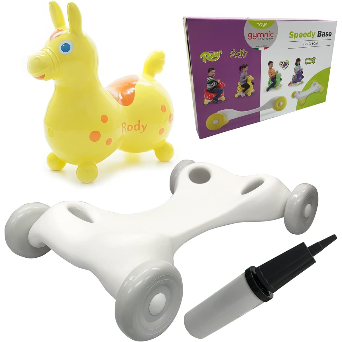 [RODY Speedy Base with pump] RODY Official Distribution Product (Baby Yellow)