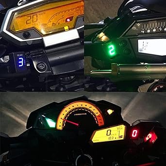 Speed Display Meter Motorcycle LCD Electronics 1-6 Level Gear Indicator Digital Gear Meter Aprilia Dorsoduro 750 2008-2015 RSV Thousand Thunder FI