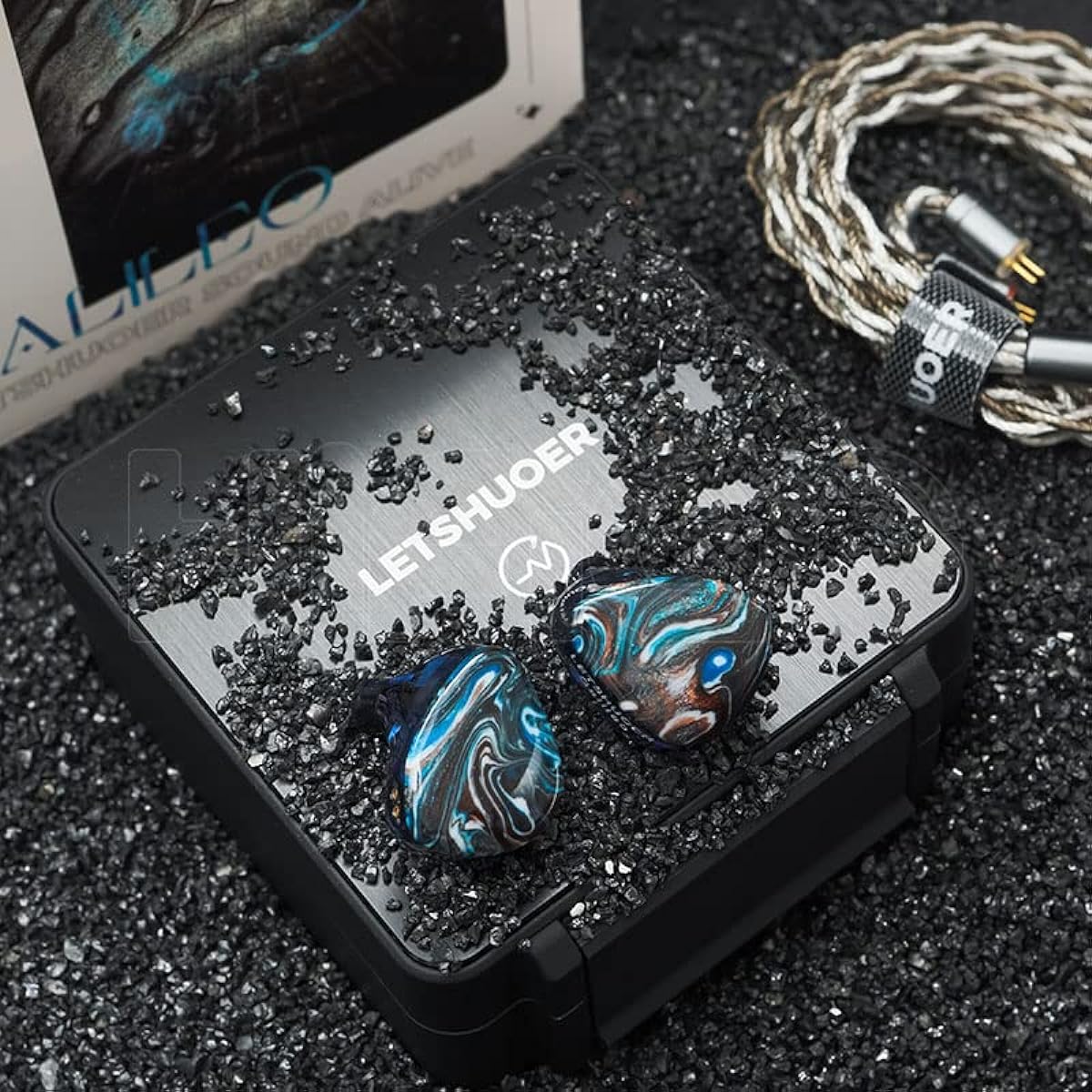 HiFiGo LETSHUOER x GIZAUDIO Galileo Dual Driver Hybrid In-Ear Monitor 10mm Dynamic Driver + Balanced Armature Unit IEM In-Ear Earphone (4.4mm Plug)
