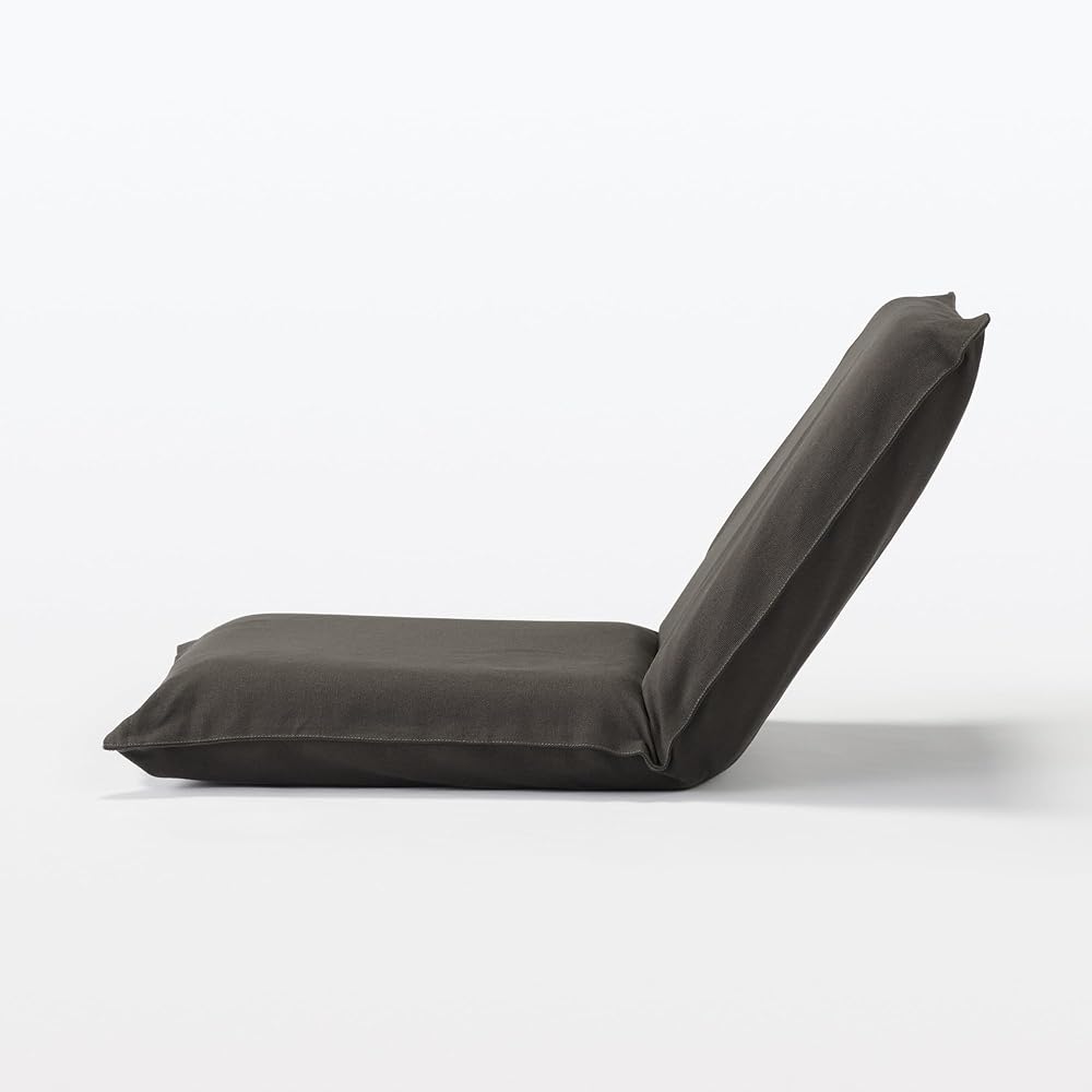 MUJI Seat Brown Small Width 50 x Depth 62 x Height 44 cm Washed Cotton Canvas 12911098