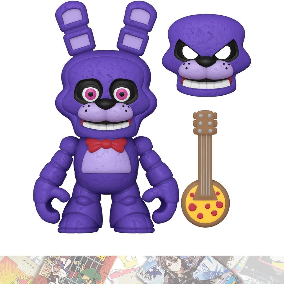 Bonnie:Snaps! Vinyl Figure Set with 1 F N A F Themed Trading Card (64920)
