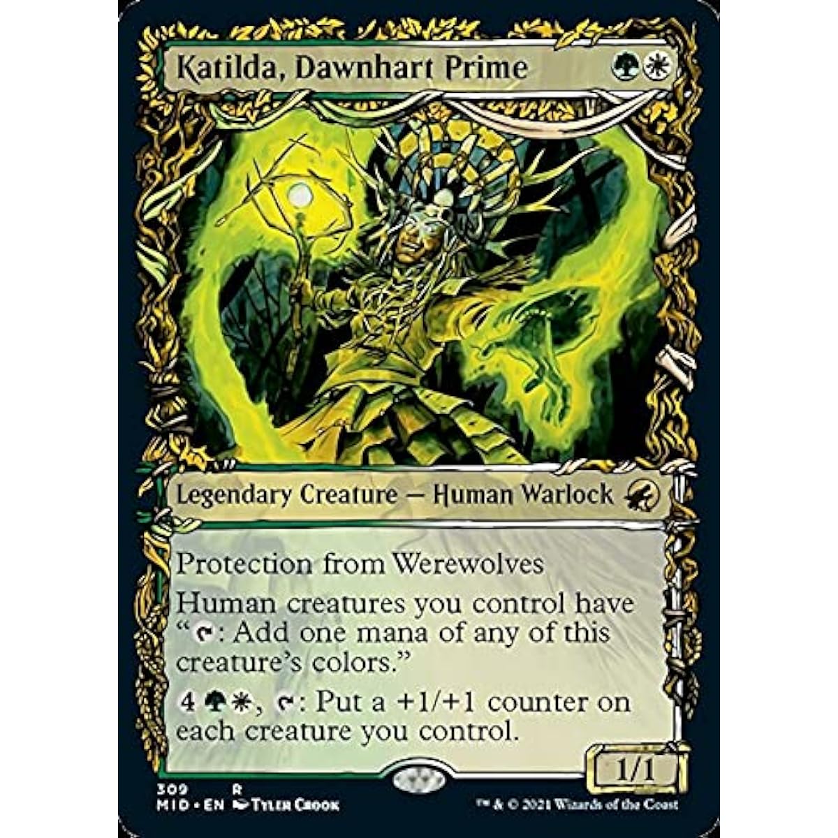 Magic: The Gathering - Catilda, Dawnheart Prime (309) - Showcase - Innistrad: Midnight Hunt