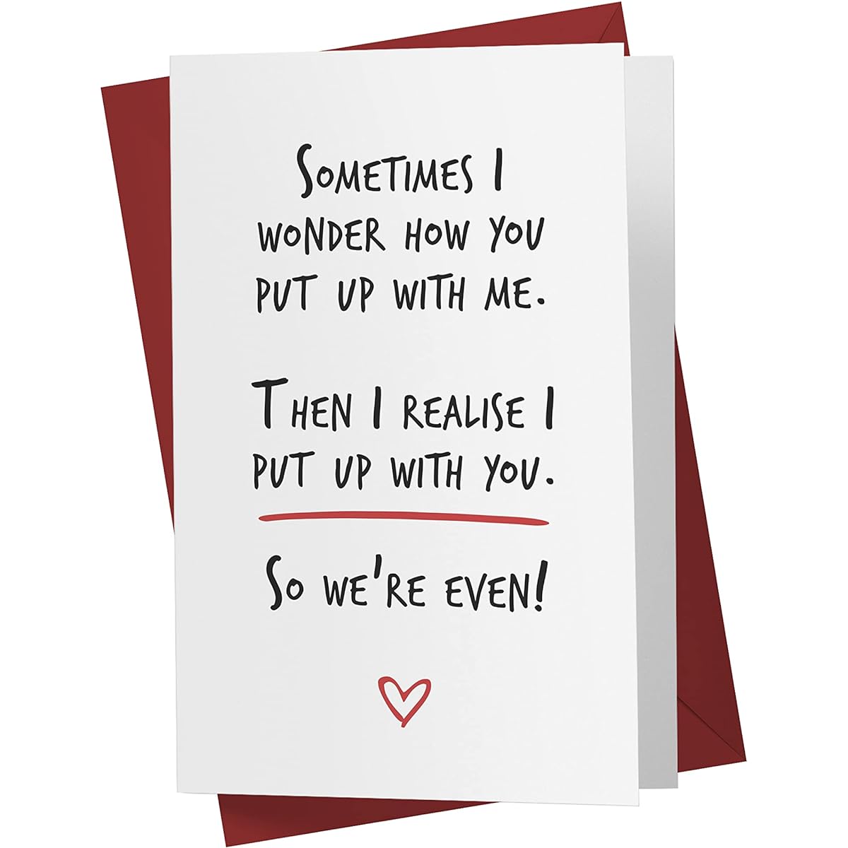 Karto Sweet Birthday Cards for Men and Women, Large Size 5.5 x 8.5 Inch, Romantic Birthday Cards, Happy Birthday Cards for Husband and Wife, Birthday Cards for Boyfriend Girlfriend, Hold On