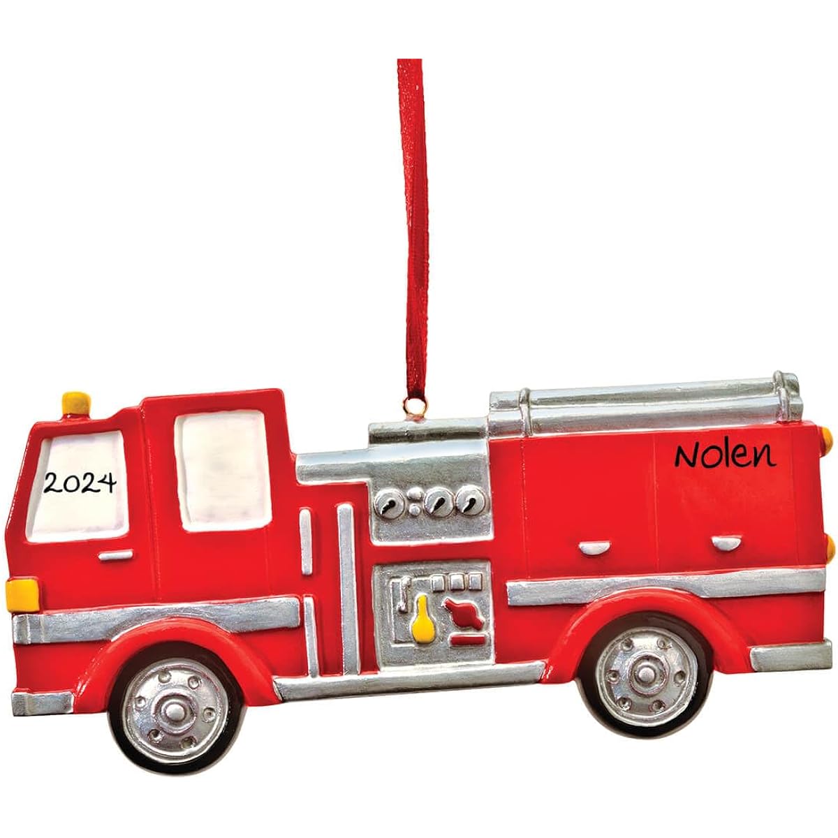Miles Kimball Personalized Fire Truck Ornament