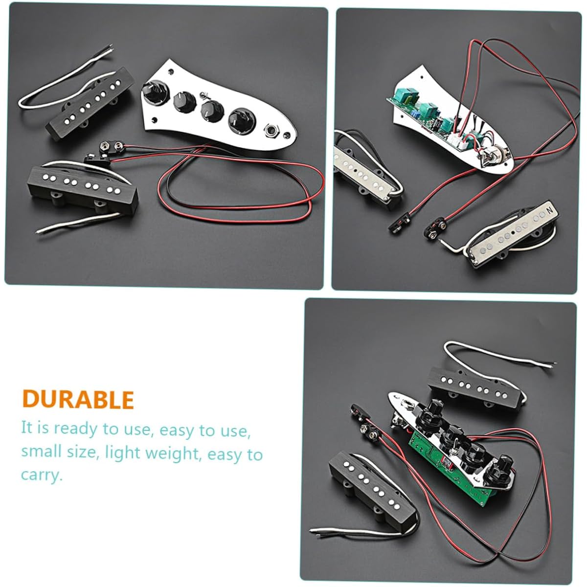 VICASKY 1 Set Pickup Simple Acoustic Bass Humbucker Bass Part Humbucker Clip Tone Tool Pickguard Guitar Pickguard