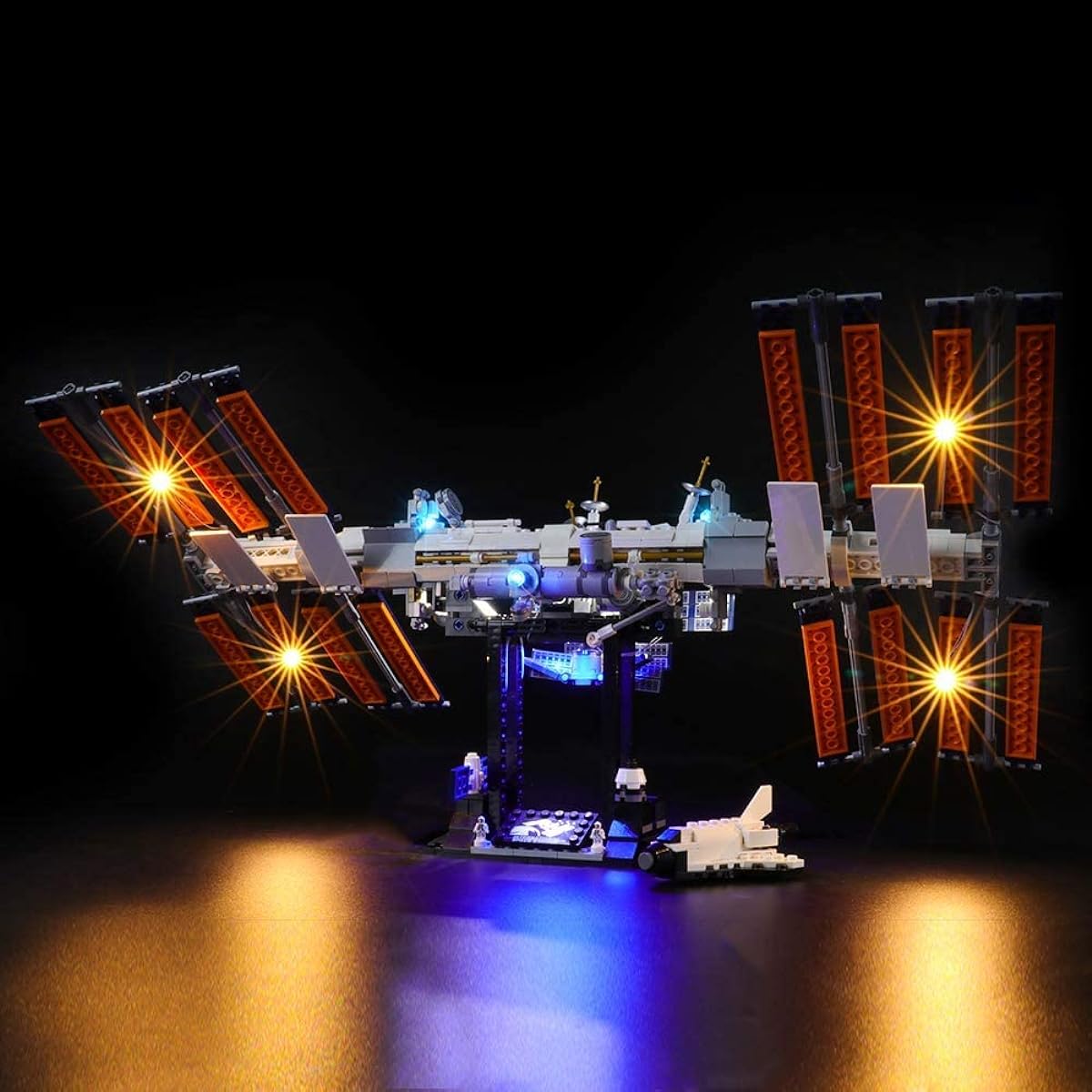 GEAMENT LED Light Kit for International Space Station - Compatible with Lego Ideas 21321 Building Blocks Model (LEGO Set Not Included) (Instructions Included)