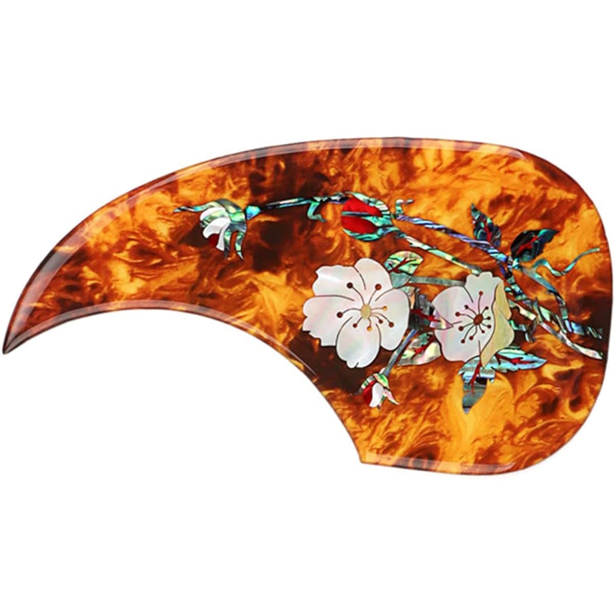 VICASKY 4pcs Guitar Pickguard Ukulele Pickguard Stickers Hawaii Stickers Guitar Protector Decals Plastic Pickguard Ballad Guard Plate Anohana