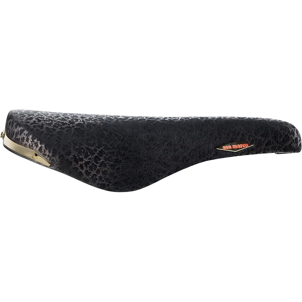 Selle Sanmarco Bicycle Road Bike Mountain MTB Saddle Rolls Black Reno Leather RINO 490C001 Black Reno Leather 282x143mm