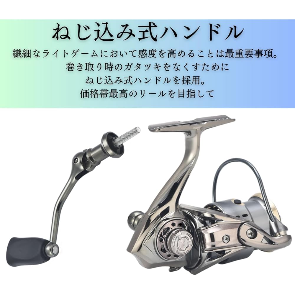Marild Tokyo Spinning Reel GOLF Screw-in Handle Shallow Spool 6 Ball Bearing