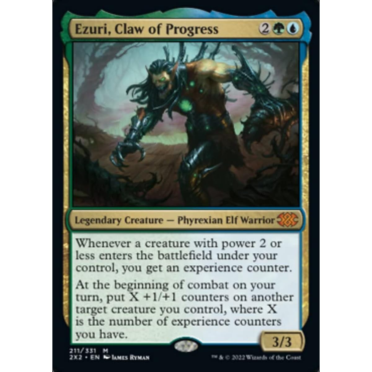 Magic: The Gathering - Ezri, Claws of Progress (211) - Double Masters 2022