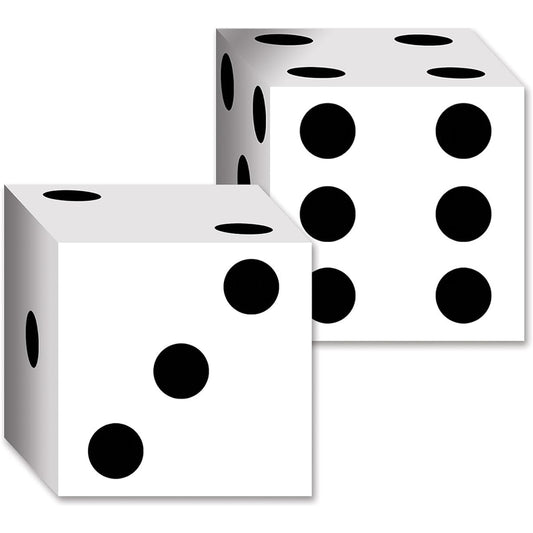 (3-Pack) - Beistle 54132 2-Pack Dice Card Boxes, 17cm by 17cm (Value 3-Pack)