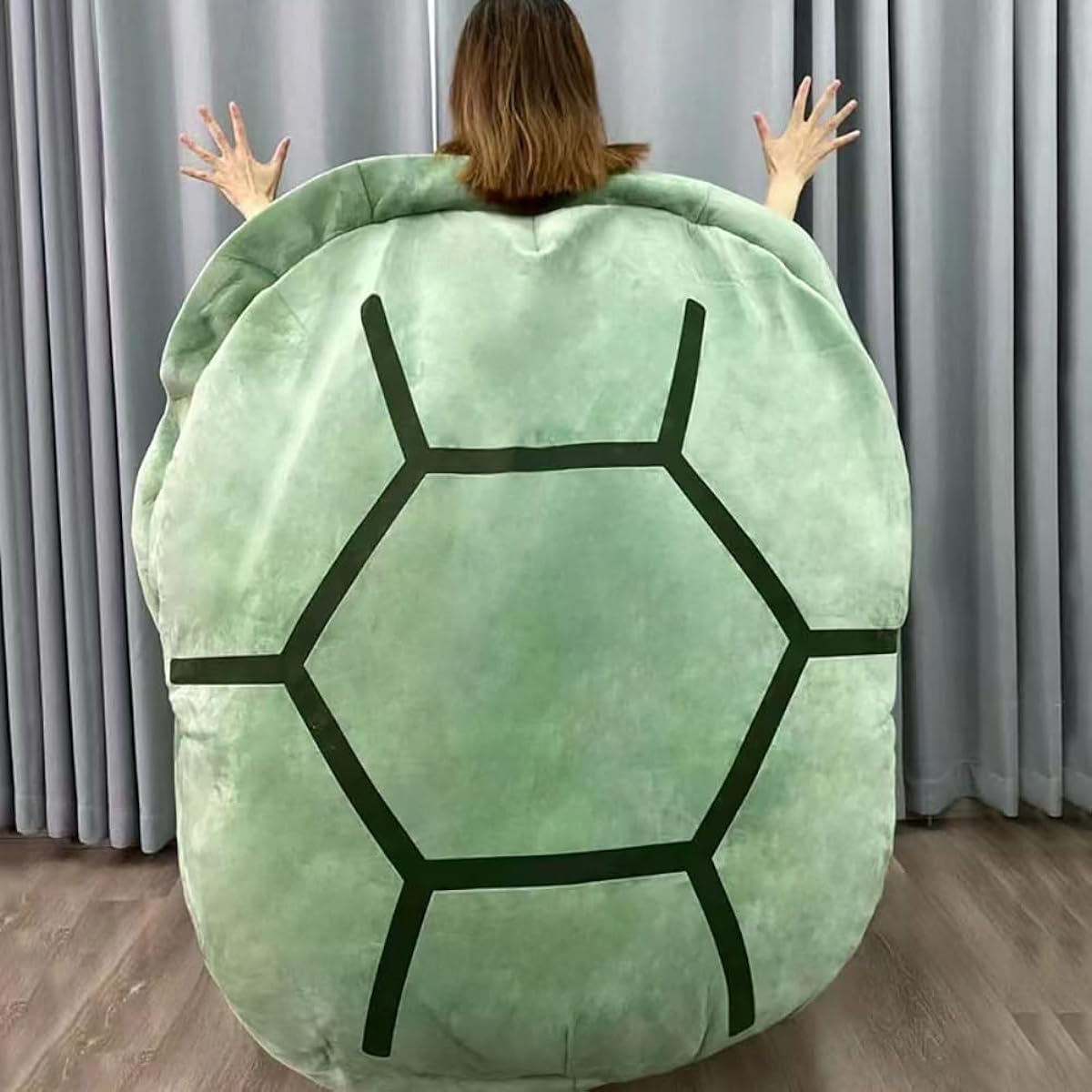 40" Wearable Turtle Shell Pillow - Adult Turtle Costume Weighted Plush Soft Turtle Sleeping Cushion Funny Dress Up Christmas Birthday Gift for Adult Girls (40")