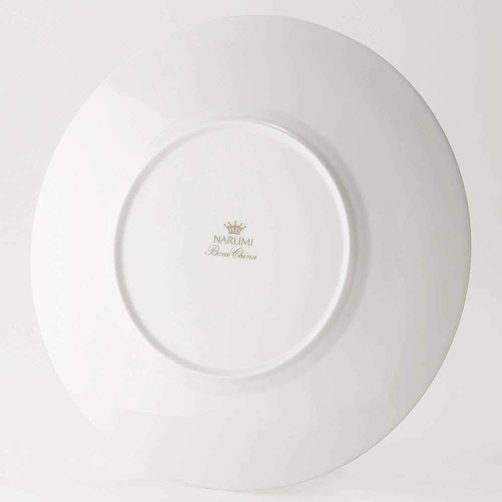 NARUMI Plate Gold Swirl Band 27cm Gold Stylish Elegant Flat Plate Rim A La Carte Plate Made in Japan 52146-5666