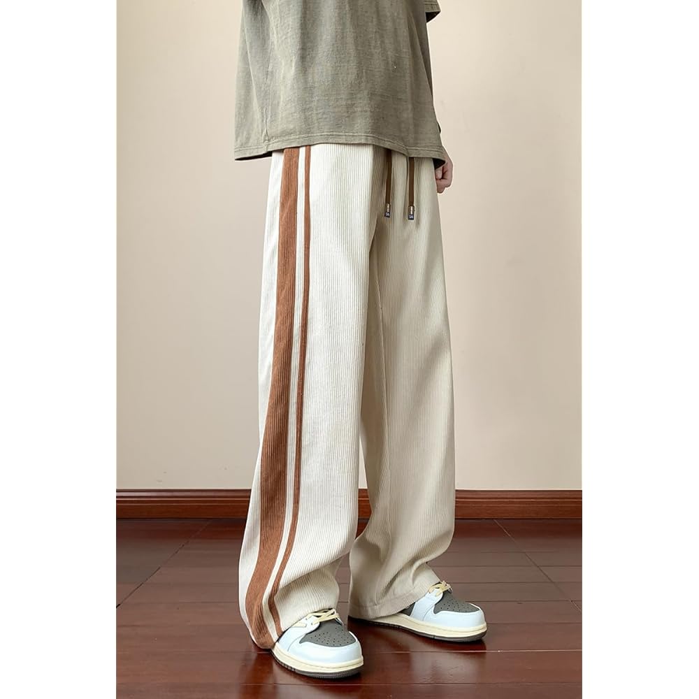 Men's Pants, Wide Pants, Loose, Big Silhouette, Summer Clothes, Breathable, Lightweight, Thin, Large Size, Outdoor, Casual, Simple, Long Pants, Plain, Soft and Comfortable, Stylish, Sports Pants, Popular, Spring Clothes