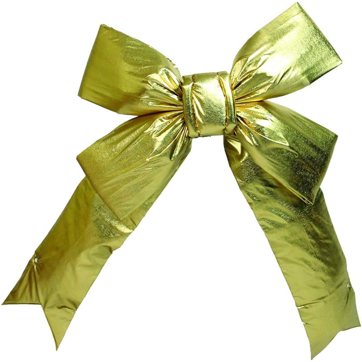 Vickerman 5" Gold 4 Loop Nylon Indoor Bow 3 18" Gold L130818