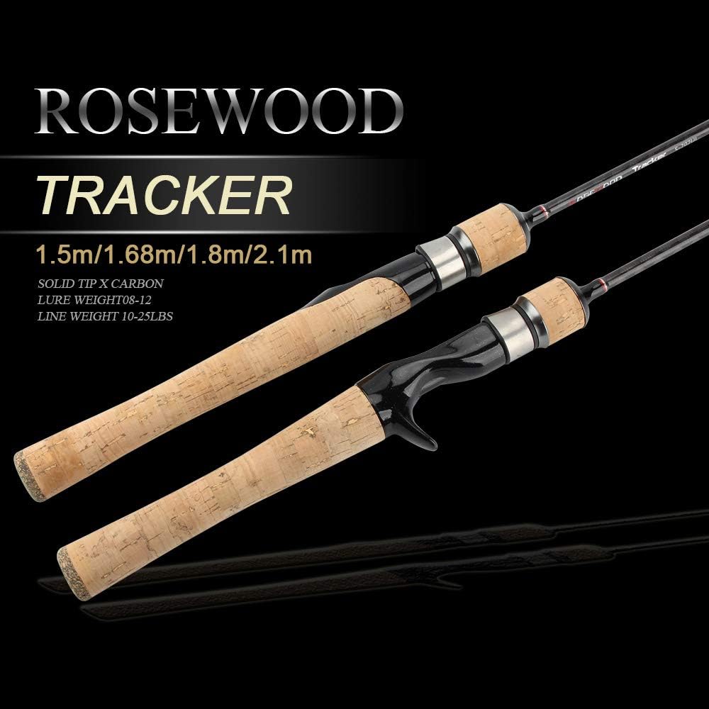Rosewood Ultralight Spinning/Casting Rod Cork Handle Fishing Rod with Sensitive and Sturdy Tip Crappie Trout Panfish Ultralight 5ft 5.5ft 6ft