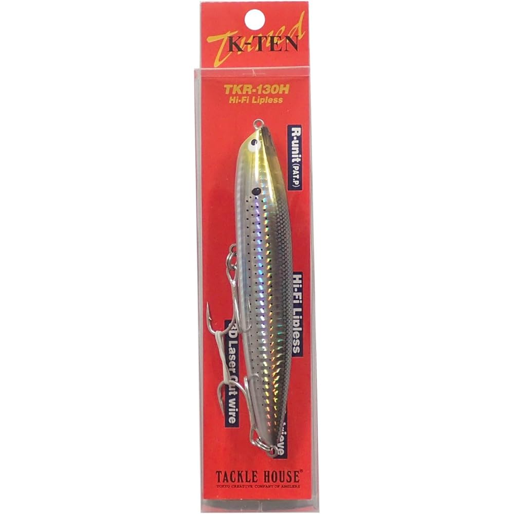 TackleHouse Minnow Tuned K-TEN TKR130H Hi-Fi Lipless 130mm 33g Floating TKR130H Lure