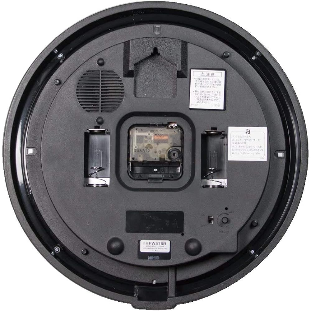 Seiko Clock Wall Clock Character Disney Mickey Mouse Analog 6 Songs Melody Mickey & Friends Disney Time Brown Metallic FW576B