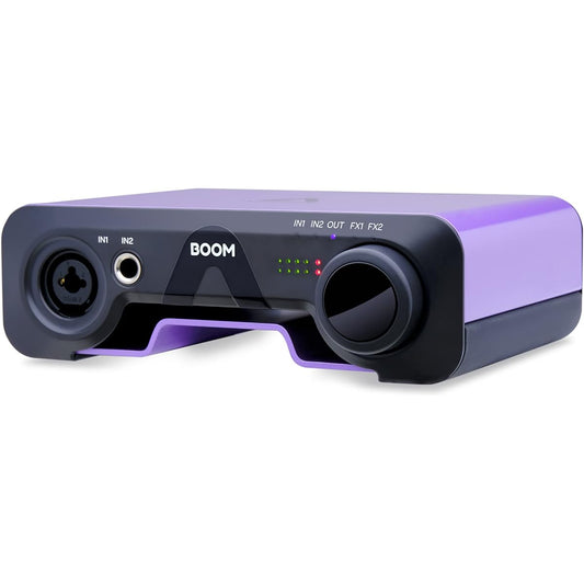Apogee USB Audio Interface 2 in 3 out (headphone 0 ohm output) Compatible with Mac & Windows 24bit/192kHz Equipped with hardware DSP Compatible with USB Type-C Perfect for dynamic microphone BOOM