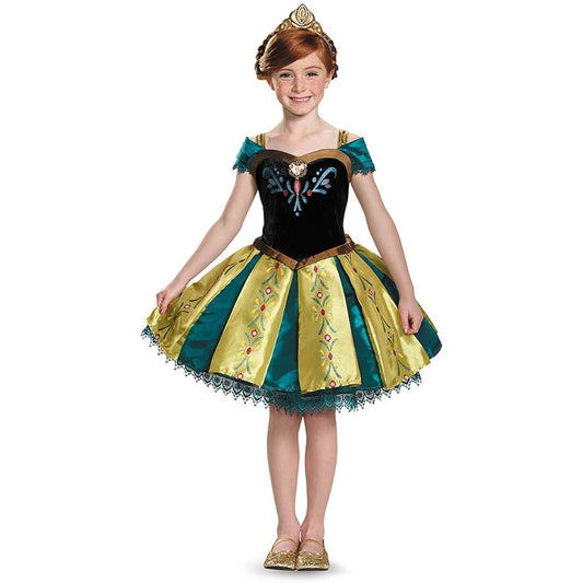 [Disguise] Frozen: Anna Coronation Gown Prestige Tutu Child Costume Frozen: Anna Coronation Gown Prestige Tutu Child Costume Halloween Size: M (7-8)