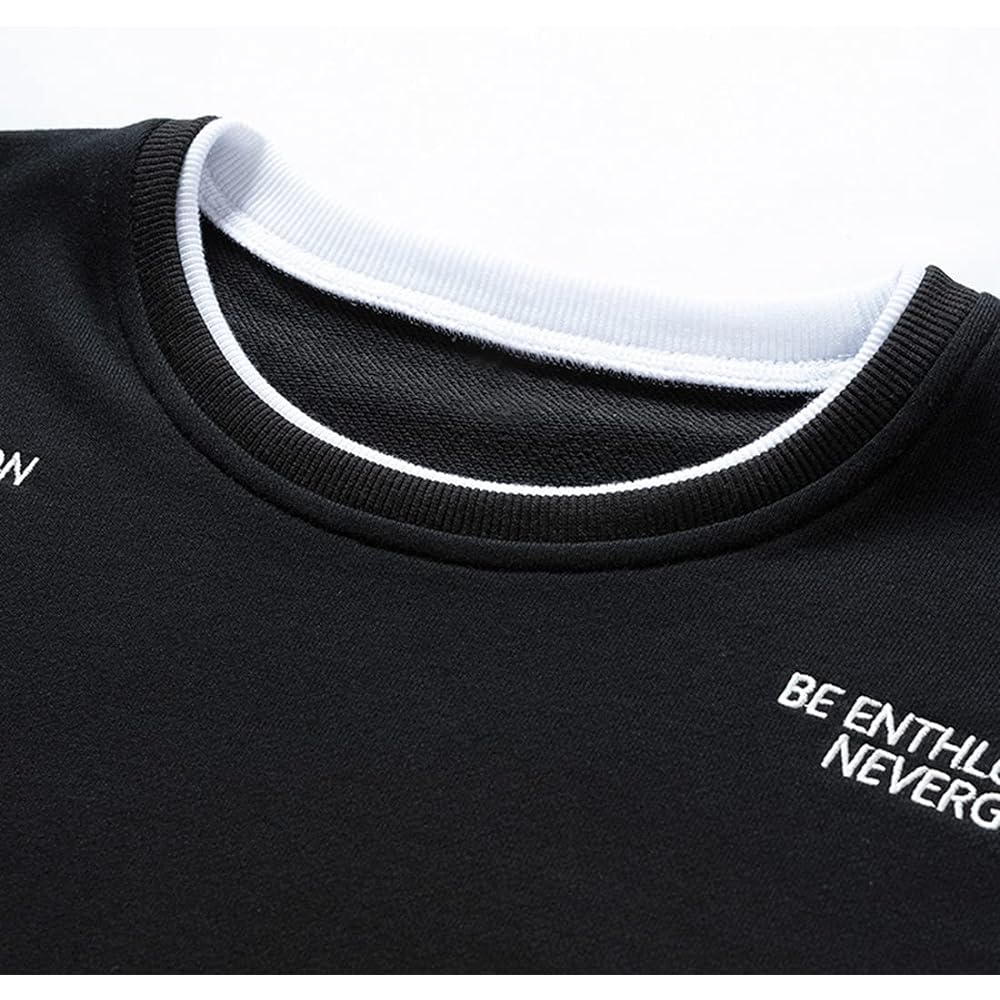 [EASTEMPO] Men's Sweatshirt, Long Sleeve, Parka, Spring, Loose, Thin, Stylish, Plain, Casual, Large Size