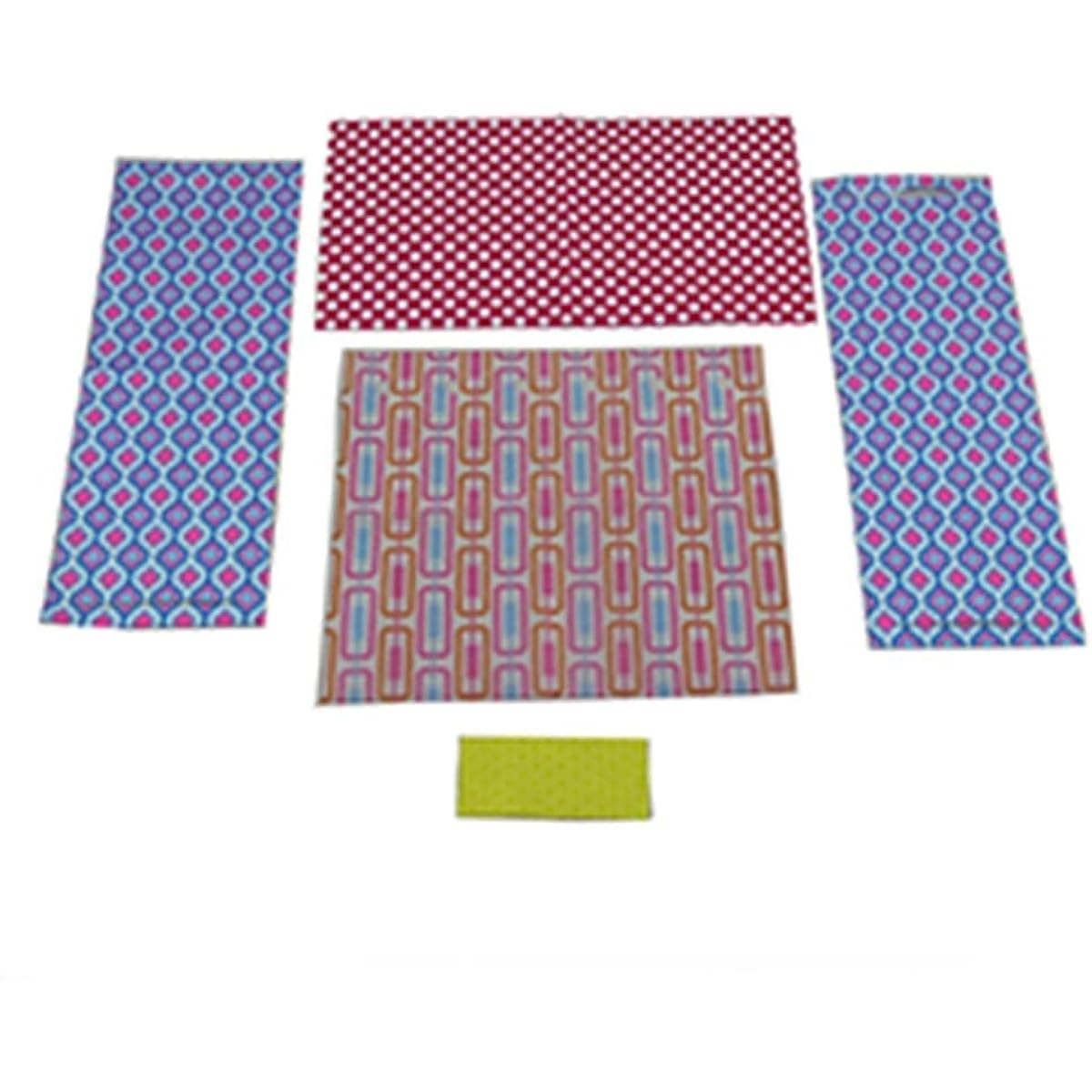 Replacement Barbie Size Shower Curtain, Blanket, 2 Hammocks, 2 Towels for Barbie Camper Playset - FBR34