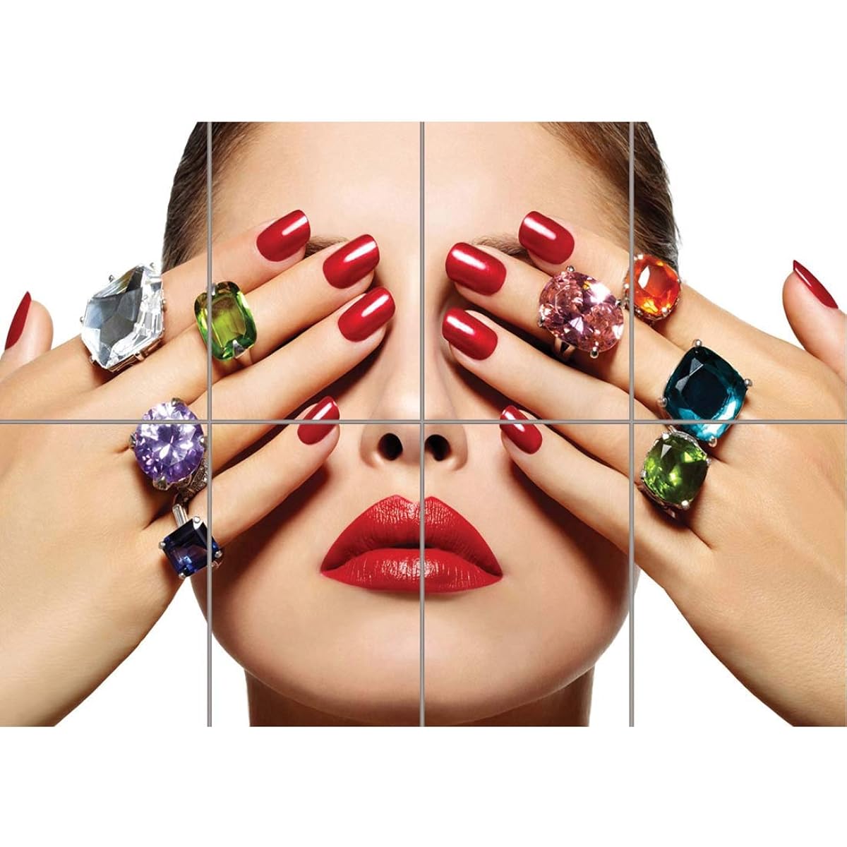 Salon Spa Health Beauty Nails Manicure Jewellery Giant Art Print Poster OZ584 33 inch x 46.8 inch 004414_OZ584