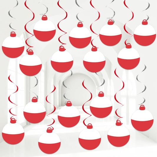 60pcs Gone Fishing Party Hanging Swirls Fishing Birthday Party Favors Fishing Party Streamers Fishing Theme Party Ceiling Streamers Fisherman Ideas Photography Props Baby Shower Birthday Party Supplies