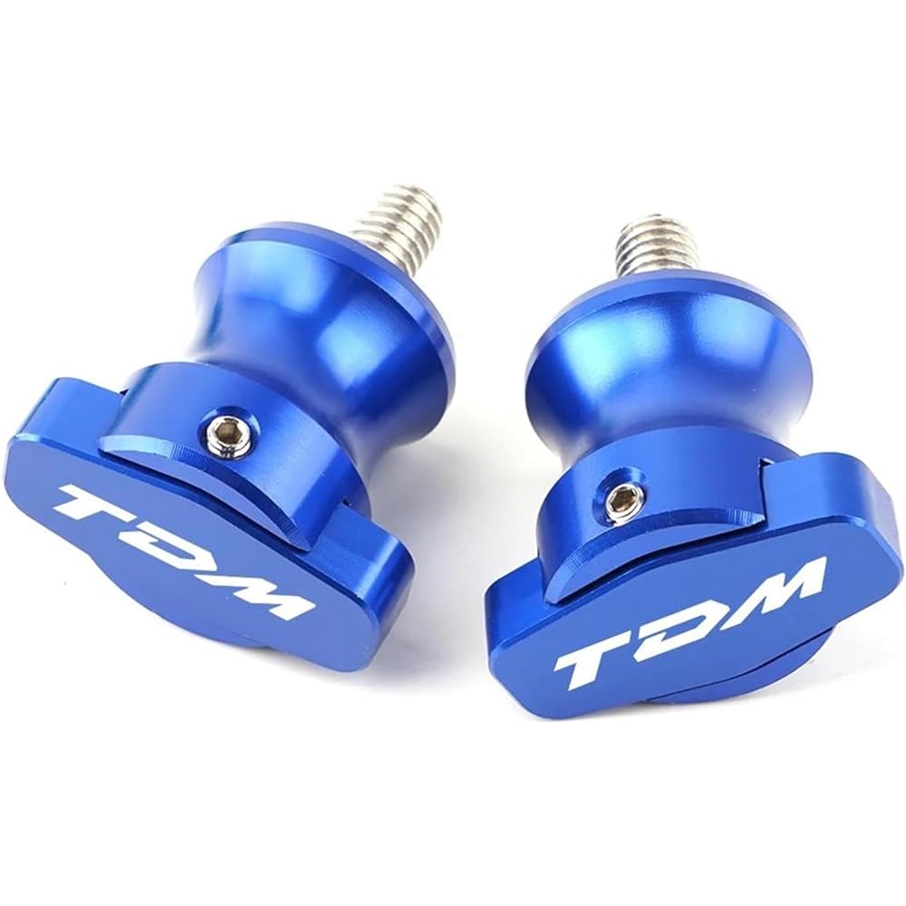Bike Stand Swing Arm Slider 6mm Motorcycle Stand Screw CNC Aluminum Swing Arm Spool Slider For TDM 900 TDM900 2004-2015 TDM 850 TDM850 1991-2020 (Color: Titanium)