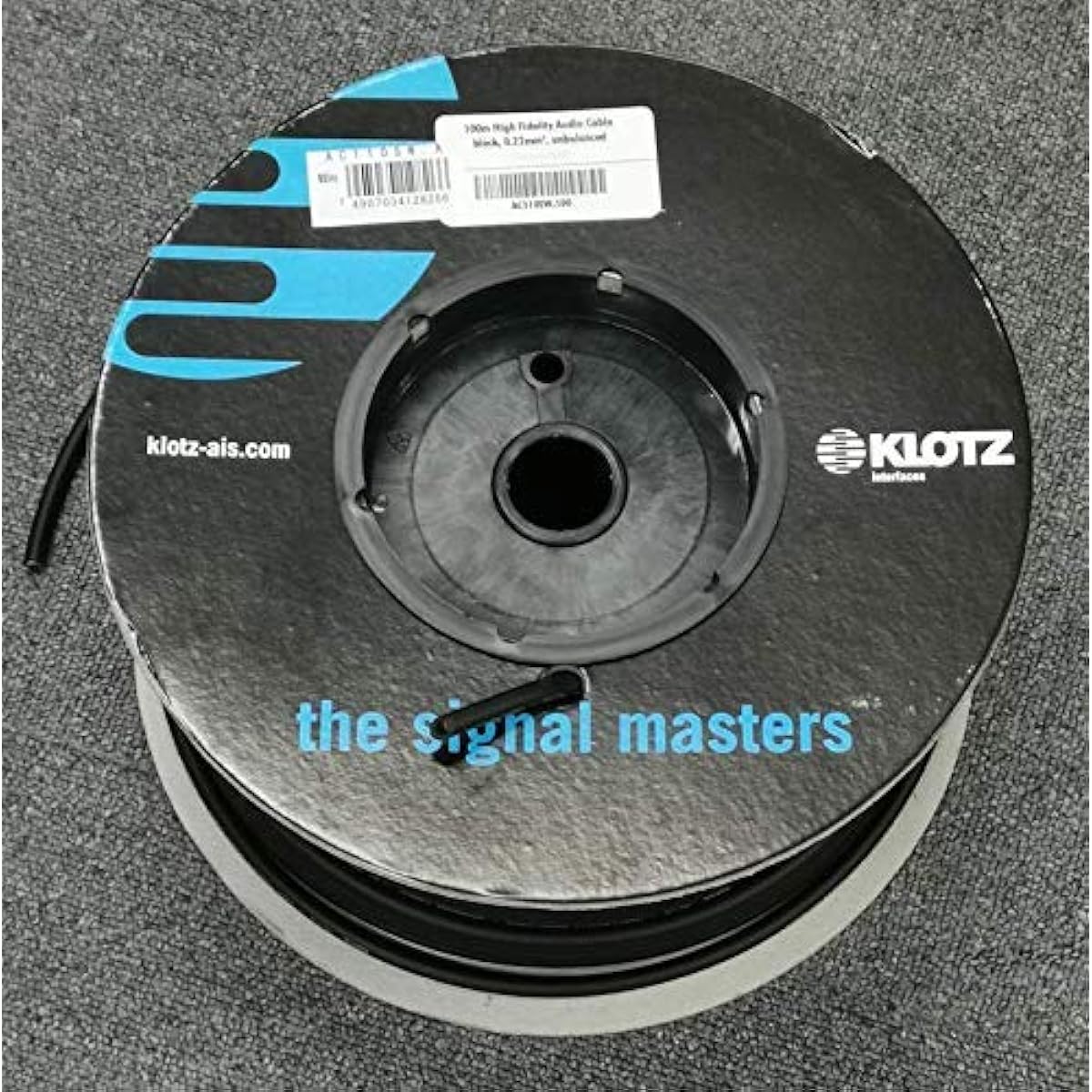 Professional cable! KLOTZ AC110SW with silent plug guitar shield NEUTRIK/LS (20m)