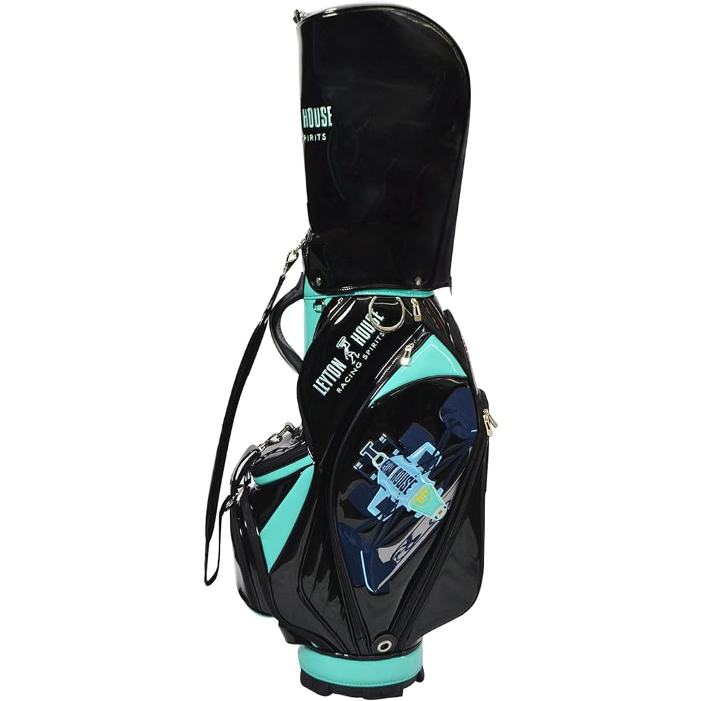 LEYTON HOUSE Golf Caddy Bag Men's Women's Waterproof Sports Caddy Bag Enamel LEYTON HOUSE Cart LEG-220 Completely Original Glasgow Synthetic Leather Nameplate Included