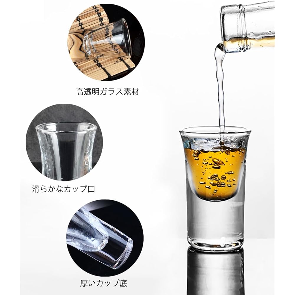 QuiExact 60 Shot Glasses - 15ml Clear Stain Mini Shot Glasses Mini Tequila Gras Set of 6 Shot Glasses 15ml Bar Shot Glasses Espresso 1 Ounce Shot Glasses Whiskey Shot Glasses Tequila Storage Rack Perfect for KTV Night Club (60 Cups) (15ml)