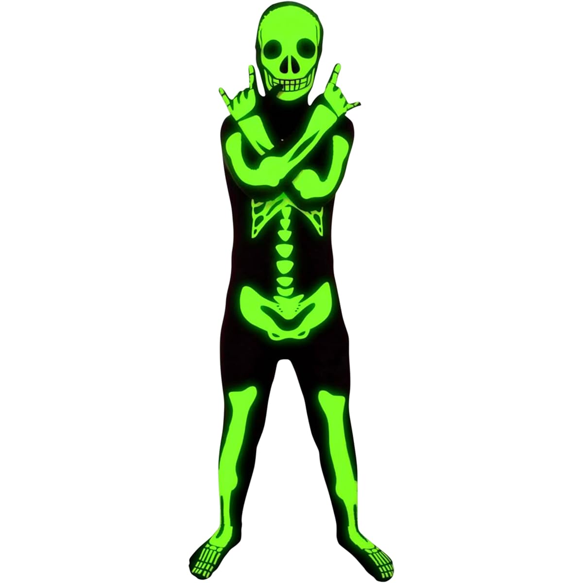 Morphsuits Glow in the Dark Skeleton Costume for Kids M KPSGM