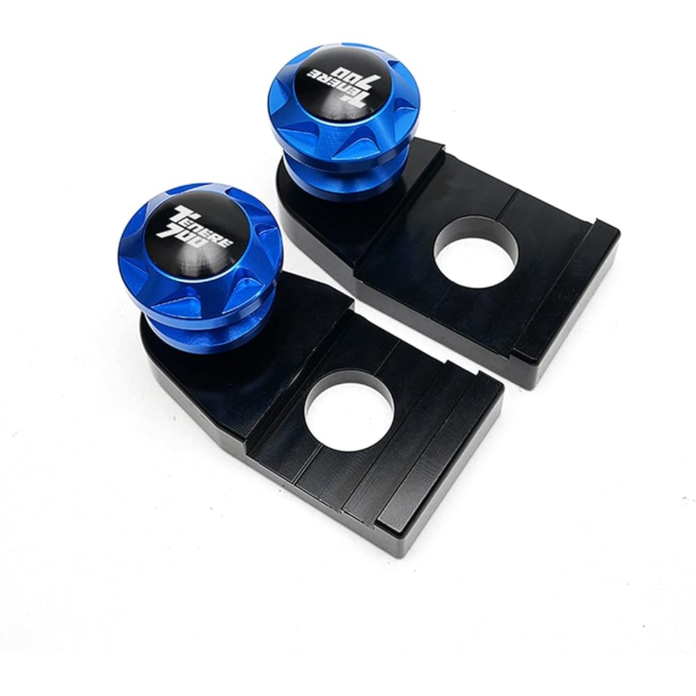 Motorcycle Swing Arm Spool Slider YA-MA-HA TENERE 700 XTZ700 2019 2020 2021 Chain Adjustment Block Frame Swing Arm Spool Slider Motorcycle Accessories (Color: Gold)